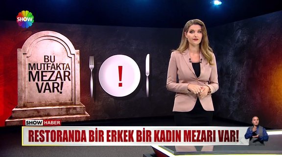 Restoranda bir erkek bir kadın mezarı var!