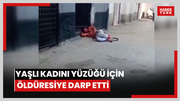 Yaşlı kadını yüzüğü için öldüresiye darp etti