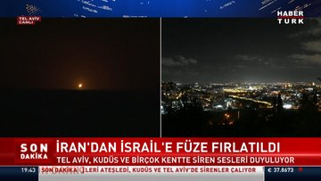 İran, İsrail'e füzeleri ateşledi