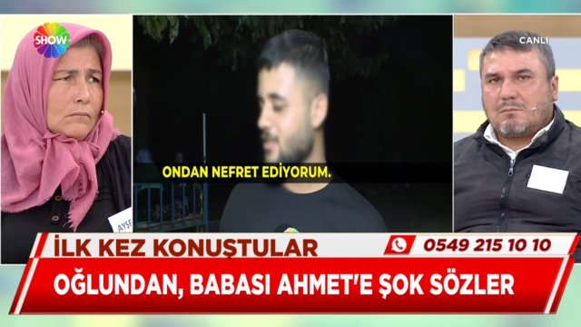 Oğlundan babası Ahmet'e şoke eden sözler!