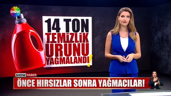 Tonlarca temizlik ürünü çalındı!