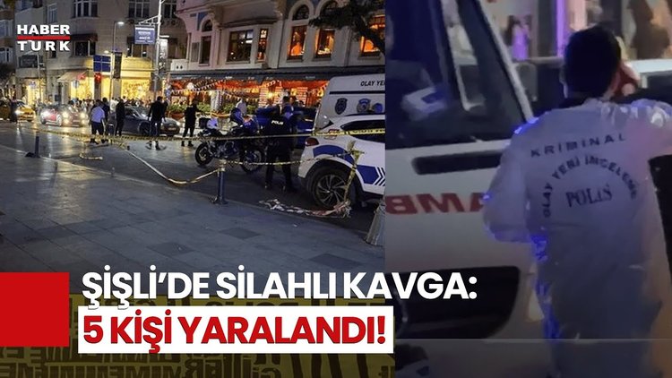 Şişli&#039;de İki Grup Arasında Çıkan Silahlı Kavgada 5 Kişi Yaralandı!