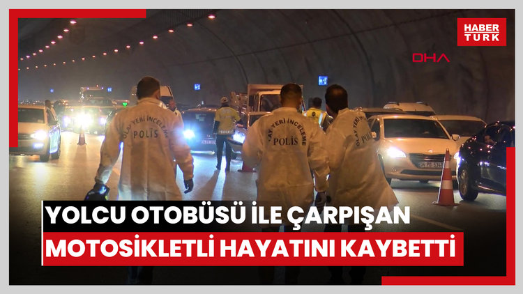 Sultangazi'de tünelde yarış iddiası; yolcu otobüsü ile çarpışan motosikletli hayatını kaybetti