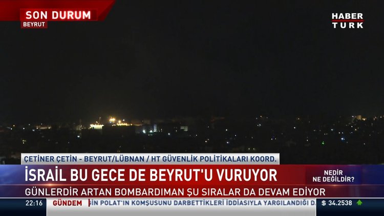İsrail yine Beyrut'a saldırıyor