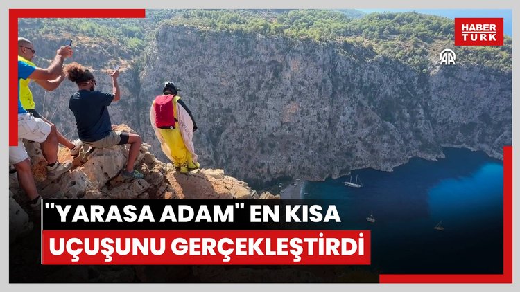 "Yarasa adam" en kısa uçuşunu gerçekleştirdi