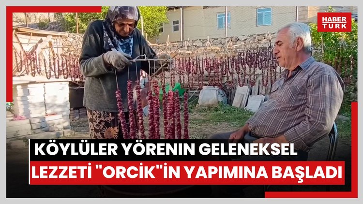 Köylüler yörenin geleneksel lezzeti "orcik"in yapımına başladı