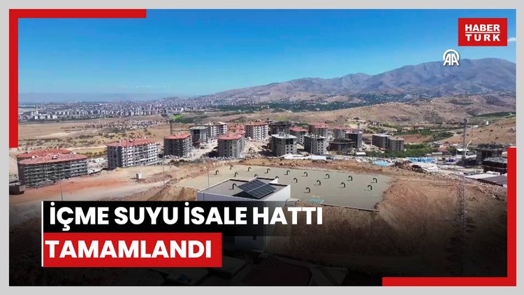 İkizce deprem konutlarının içme suyu isale hattı tamamlandı