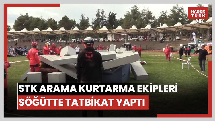 Bilecik ve Kocaeliden STK arama kurtarma ekipleri Söğütte tatbikat yaptı