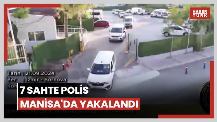 Çakarlı otomobillerle gasp yapan 7 sahte polis Manisa'da yakalandı