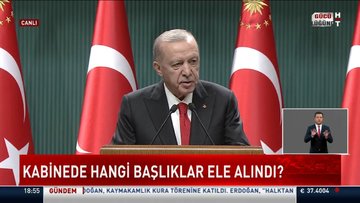 Cumhurbaşkanı Recep Tayyip Erdoğan'dan açıklamalar