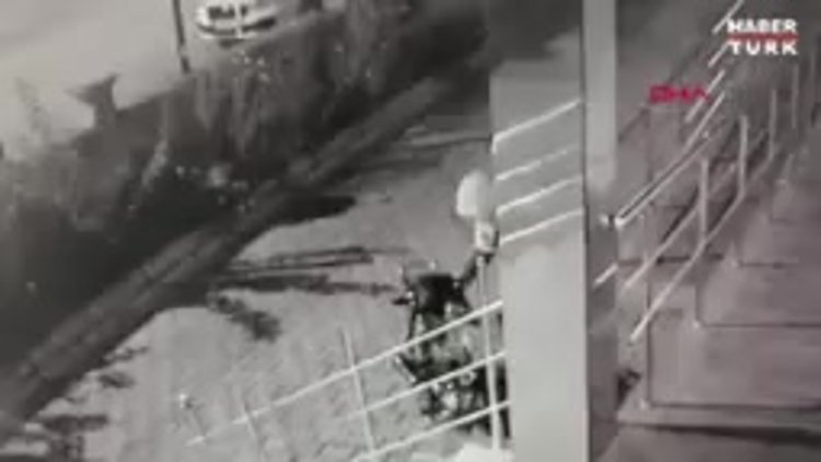 Kayseri'de motosiklet hırsızlığı, o anlar kamerada