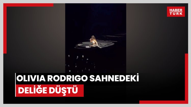Olivia Rodrigo sahnedeki deliğe düştü