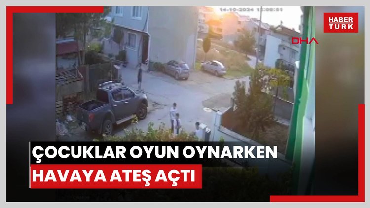 Çocuklar oyun oynarken havaya ateş açtı