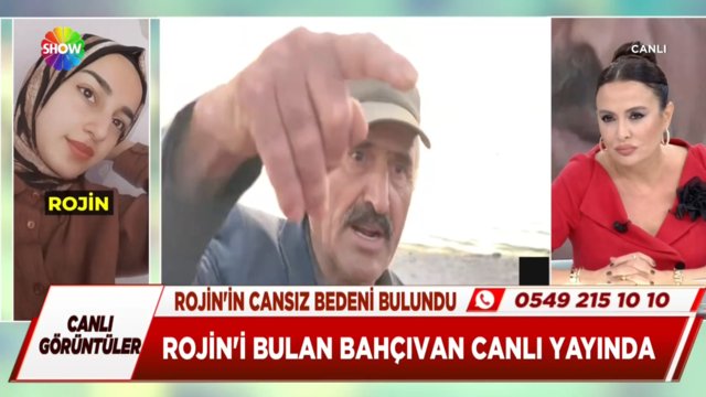 Rojin'i bulan bahçıvan canlı yayında!