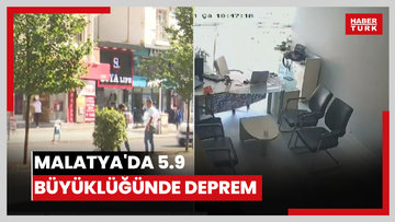 Malatya'da 5.9 büyüklüğünde deprem