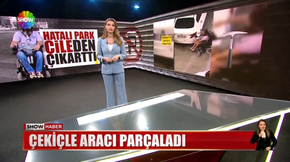 Rampaya park eden aracı parçaladı!