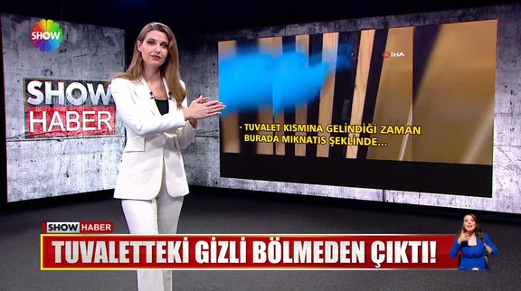 Tuvaletteki gizli bölmeden çıktı!