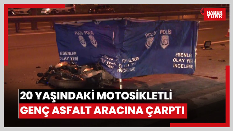 20 yaşındaki motosikletli genç asfalt aracına çarptı