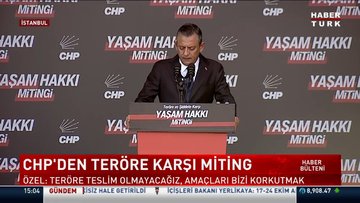 CHP’den teröre karşı miting