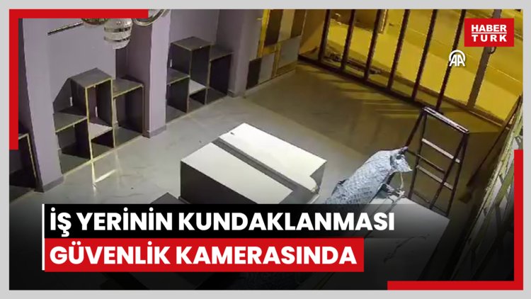 İş yerinin kundaklanması güvenlik kamerasında