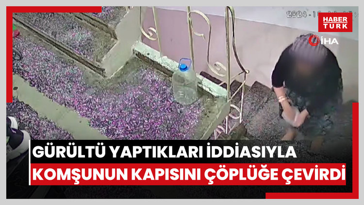 Gürültü yaptıkları iddiasıyla komşunun kapısını çöplüğe çevirdi, 2 yılda 400'den fazla polis geldi