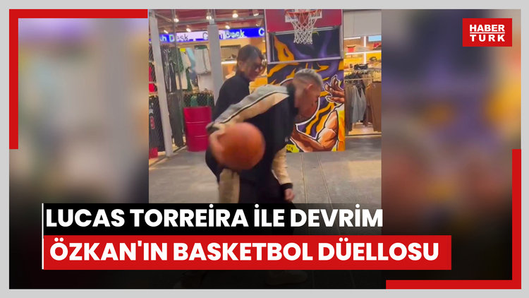 Lucas Torreira ile Devrim Özkan'ın basketbol düellosu
