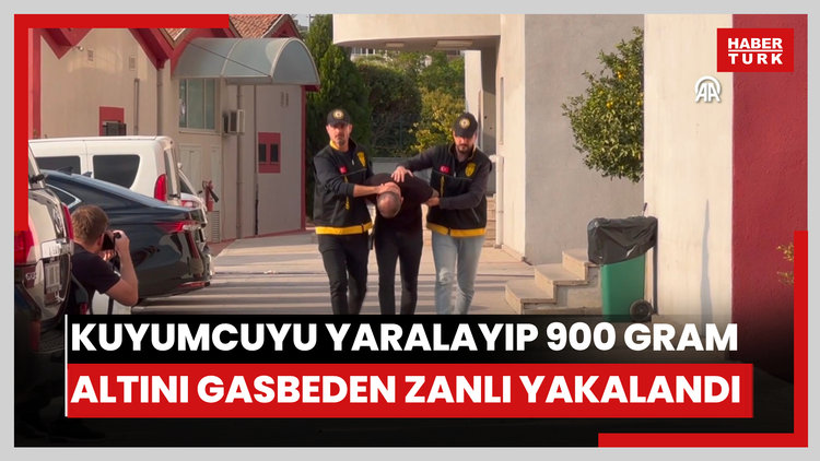 Kuyumcuyu silahla yaralayıp 900 gram altını gasbeden zanlı yakalandı