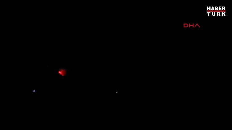 Suriye'de çıkan orman yangını, Samandağ'dan da görüldü