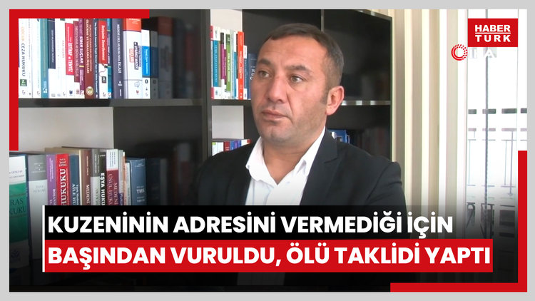 Kuzeninin adresini vermediği için başından vuruldu, kurtulmak için ölü taklidi yaptı...Silahlı saldırının görüntüleri ortaya çıktı