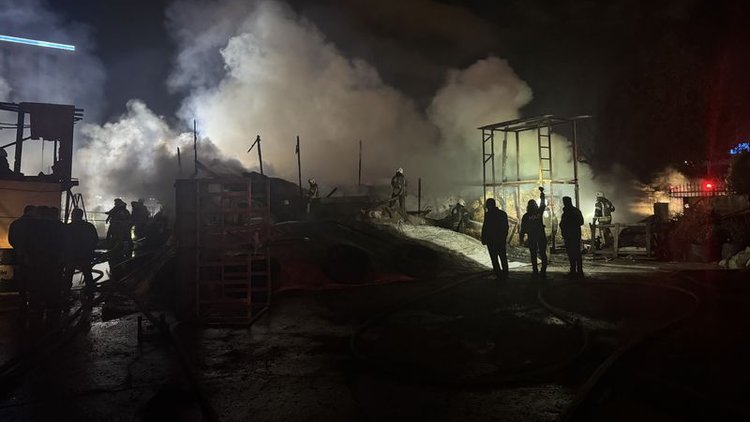 Esenyurt'ta ahır yangını: Çok sayıda büyükbaş öldü