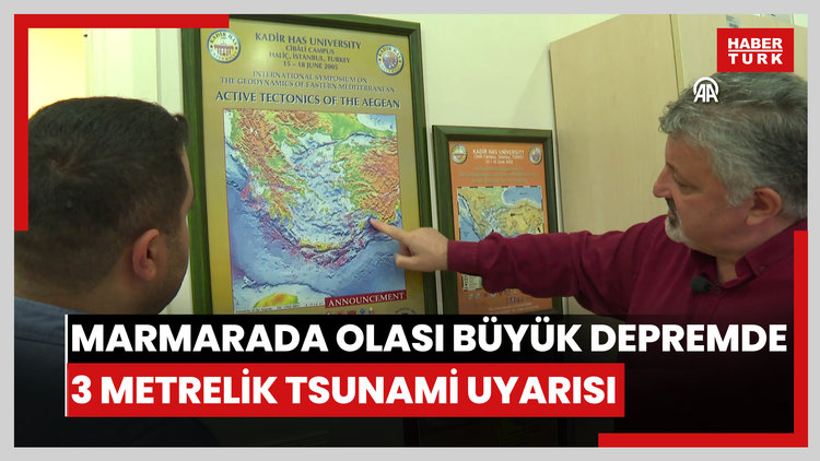 Marmarada olası büyük depremde 3 metrelik tsunami uyarısı