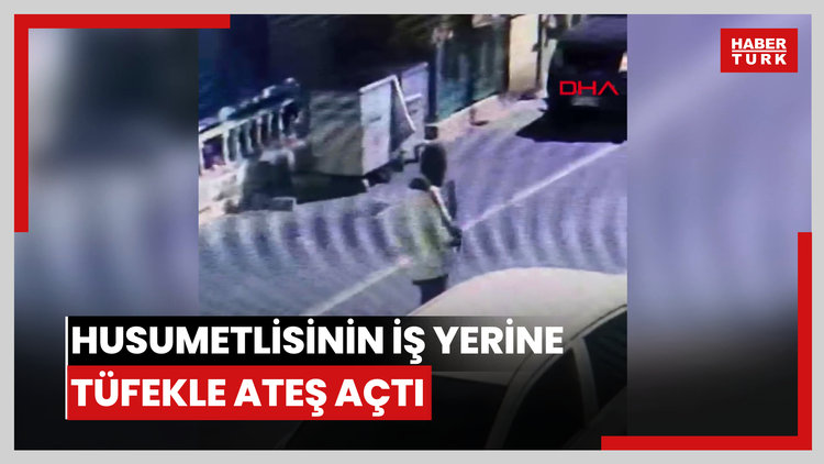 Husumetlisinin iş yerine tüfekle ateş açtı