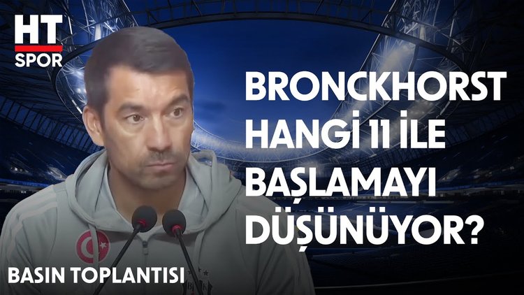 Van Bronckhorst, Malmö maçı öncesi basın toplantısı gerçekleştirdi - Basın Toplantısı