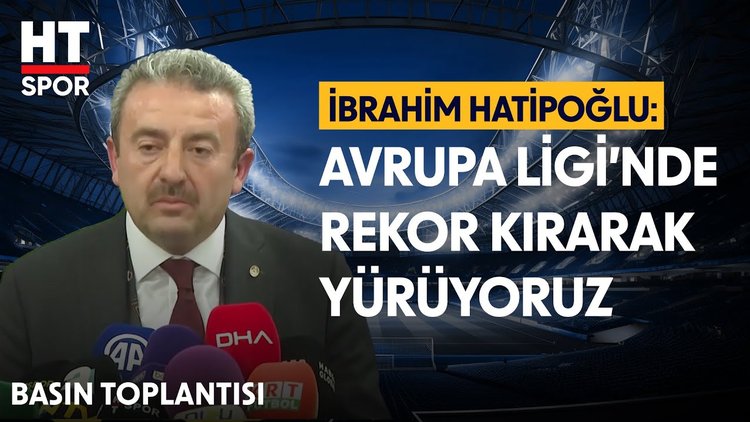 İbrahim Hatipoğlu, Galatasaray galibiyeti sonrası açıklamalarda bulundu - Basın Toplantısı