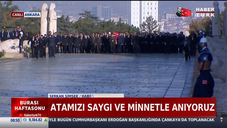 Devlet Erkanı Anıtkabir'de