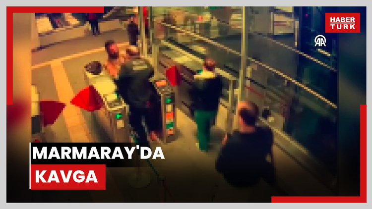 Marmaray'da kavga