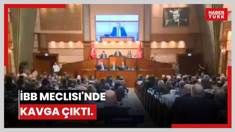 İBB Meclisi'nde kavga çıktı.
