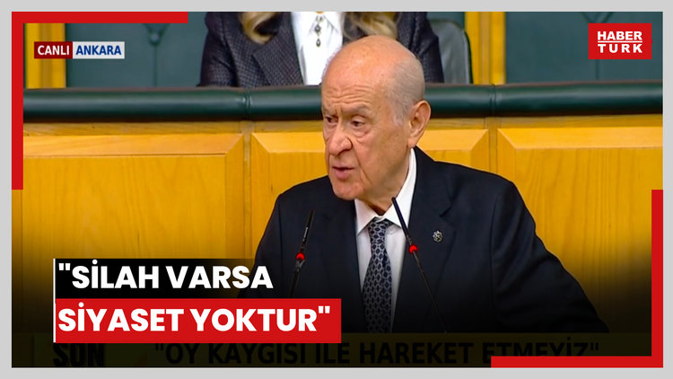 "Silah varsa siyaset yoktur"