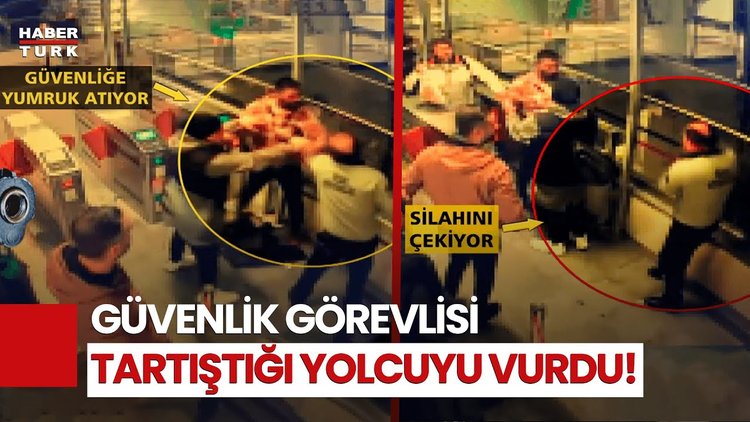 Marmaray&#039;da Silah Sesleri: Güvenlik Görevlisi Yolcuyu Vurdu!