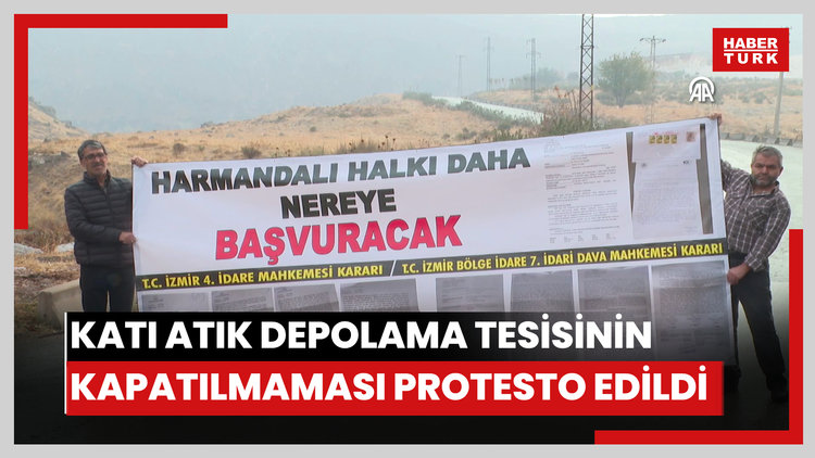 Katı atık depolama tesisinin kapatılmaması protesto edildi