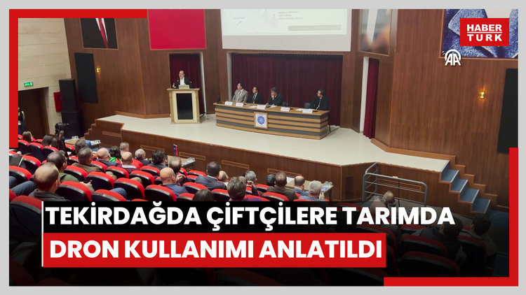 Tekirdağda çiftçilere tarımda dron kullanımı anlatıldı