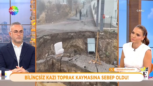 Bilinçsiz kazı toprak kaymasına sebep oldu!