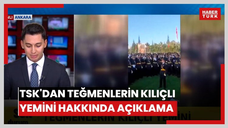 TSK'dan teğmenlerin kılıçlı yemini hakkında açıklama