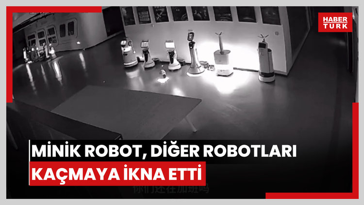 Minik robot, diğer robotları kaçmaya ikna etti