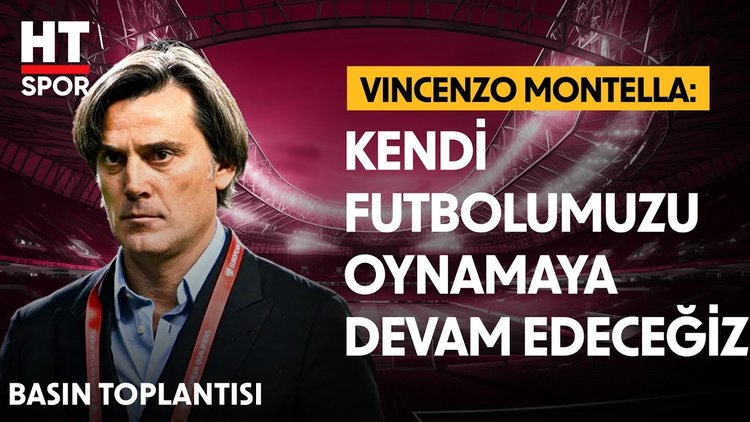 Vincenzo Montella, Karadağ maçı sonrası açıklamalarda bulundu - Basın Toplantısı - HT Spor