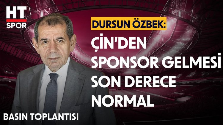 Dursun Özbek'ten sponsorluk açıklaması - Basın Toplantısı