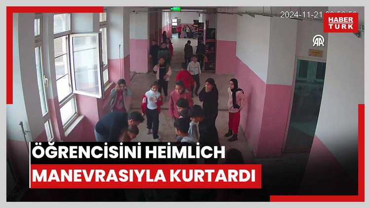 Diyarbakır'da nefes borusuna şeker kaçan öğrencisini Heimlich manevrasıyla kurtardı