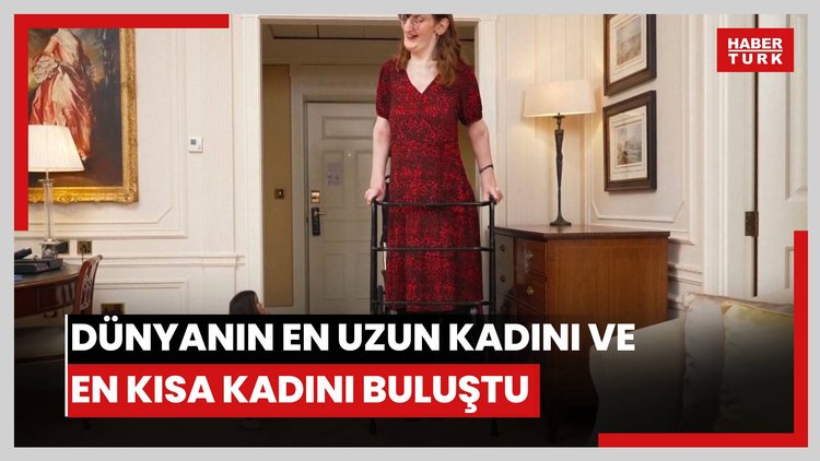 Dünyanın en uzun kadını Rumeysa Gelgi ve dünyanın en kısa kadını Jyoti Amge buluştu