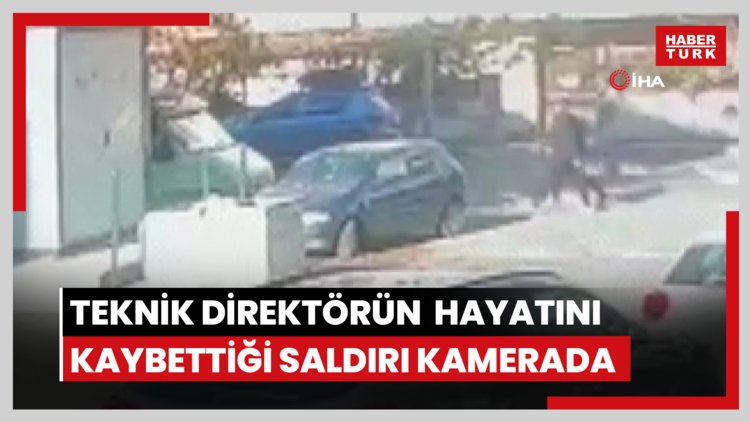 Çorluspor 1947'nin teknik direktörü Aka'nın hayatını kaybettiği silahlı saldırı kamerada