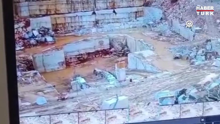 Marmara Adası'nda mermer ocağında oluşan toprak kayması sonucu 1 işçi yaşamını yitirdi